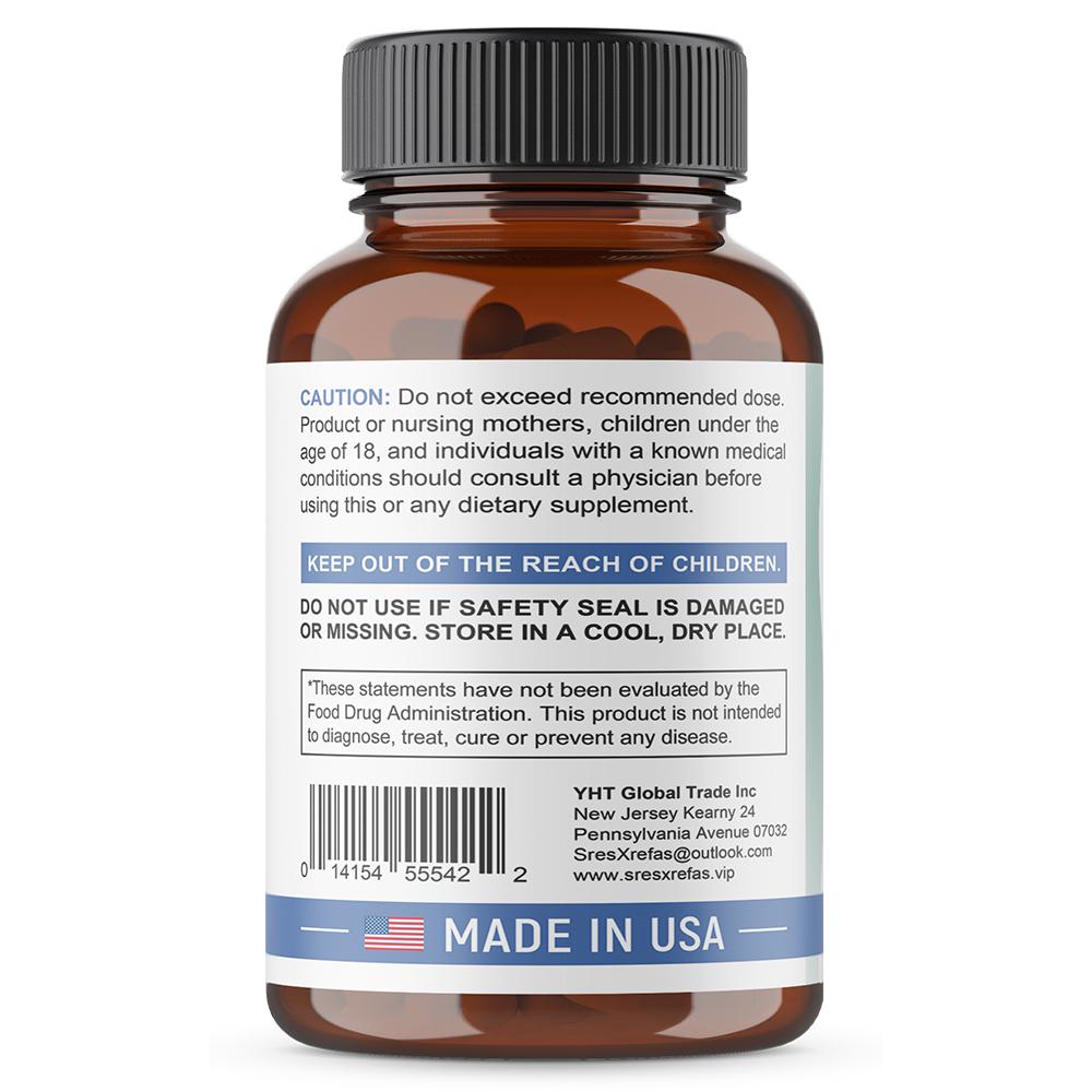 Glicinato di Magnesio 500 mg Integratore Alimentare, 120 Capsule per Flacone