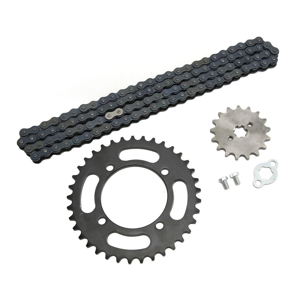 420 Chain 155mm 37T Rear 420 17T Front Sprocket Universal for 50cc to 125cc Dirt Mini Bikes ATV Go Kart