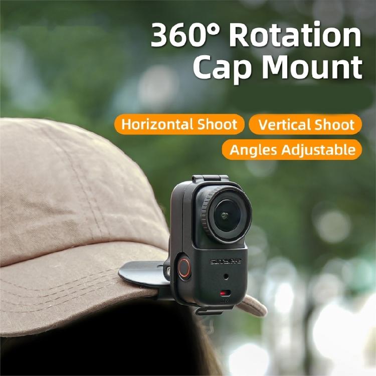 Shockproof ABS Camera Hat Clip Mount Adjustable Angle Adjustment For OsmoNano Camera Hat Clip Quick Release Buckle