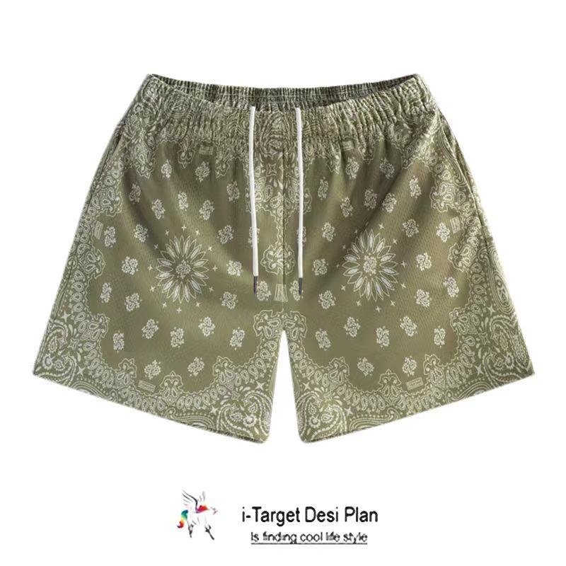 Unisex American Basketball Shorts: Casual, Trendy, Breathable Sports & Beach Five-Point Pants