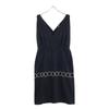 mina perhonen Navy 14Stainless Steel Stainless Steel3105 Sleeveless One-Piece dress 38 NavyUsed