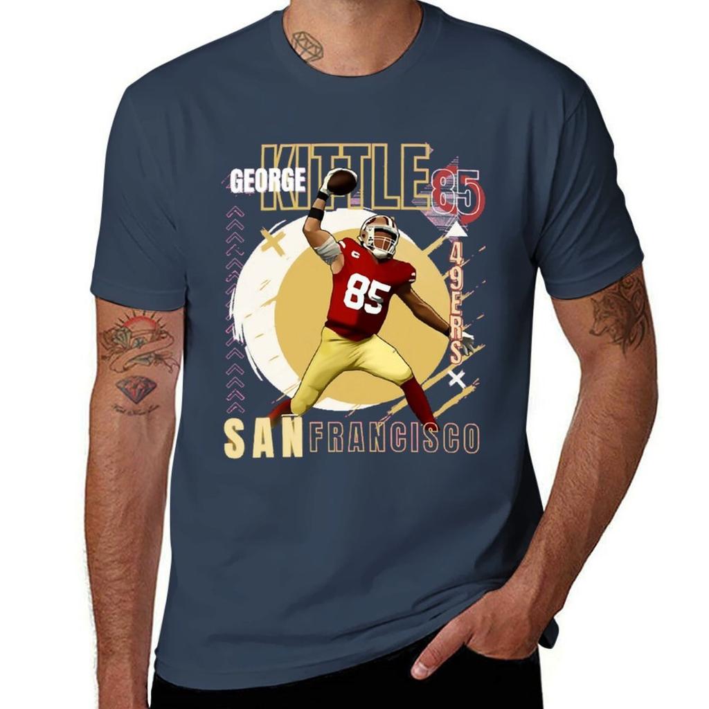 George Krieger Sport Kittle The Heart Of 49ers Poster Tshirt High Quality Durable Tshirt