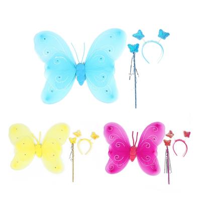Performances Fairy Wing for Butterfly Wing Sparkling Angel Wing Dress Up Costume