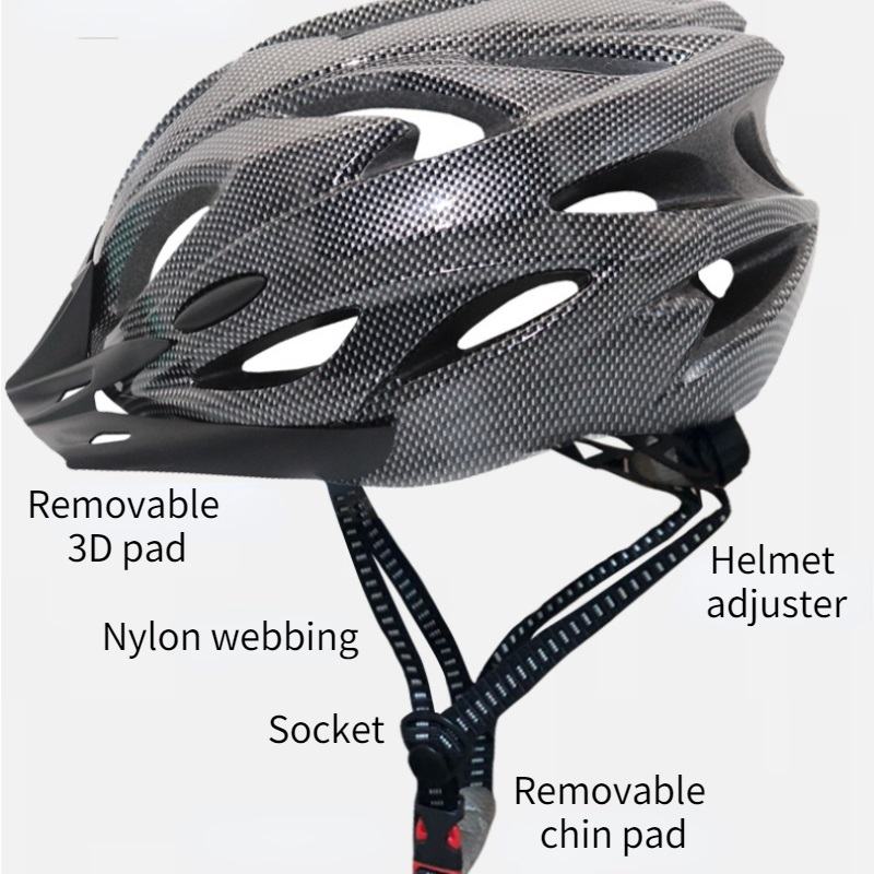 Cycling Helmet Comfort Lining Ultralight Hollow Men Women Adjustable Riding Safety Head Protective Cap Bike Bicycle Mtb Helmet