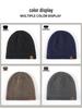 Men's Double-Layer Knitted Wool Hat for Autumn/Winter - Velvet Lined for Warmth and Cold Protection