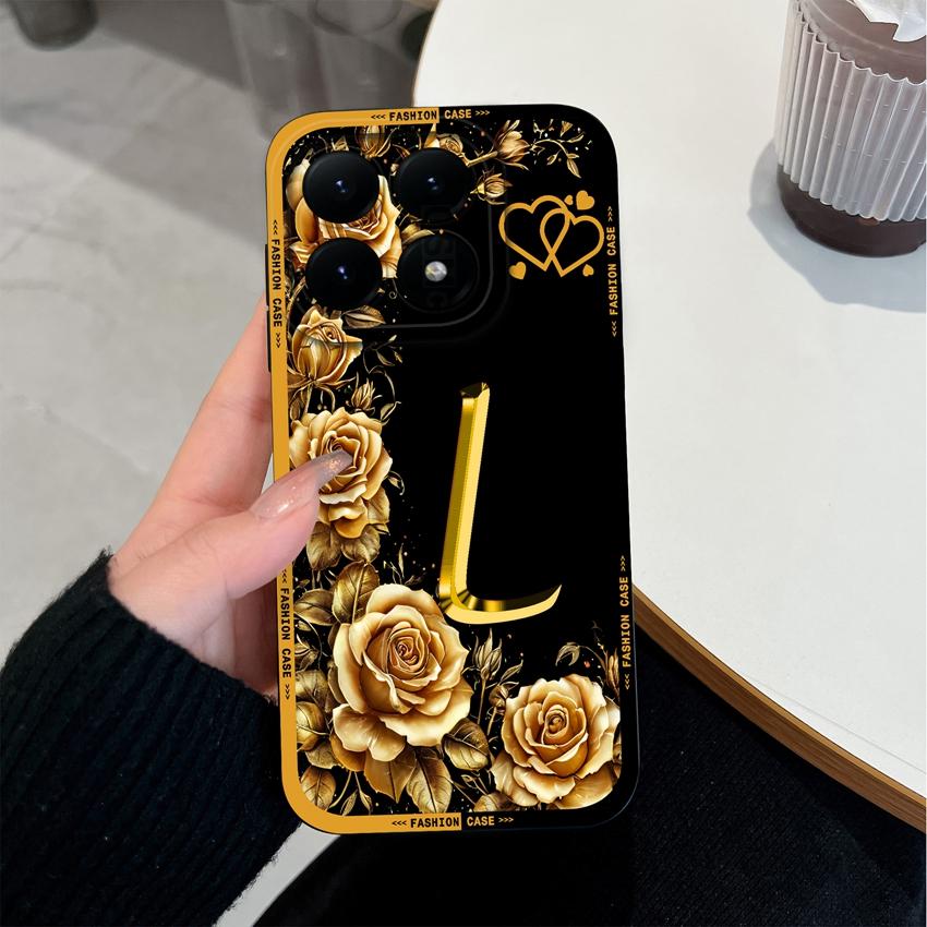 For Xiaomi 15T 14T 12T 17 15 14 13 Pro Lite 12X Phone Case Creative Letters Pattern Soft Matte Silicone Anti Slip Back Cover For Xiaomi Bumper Housing