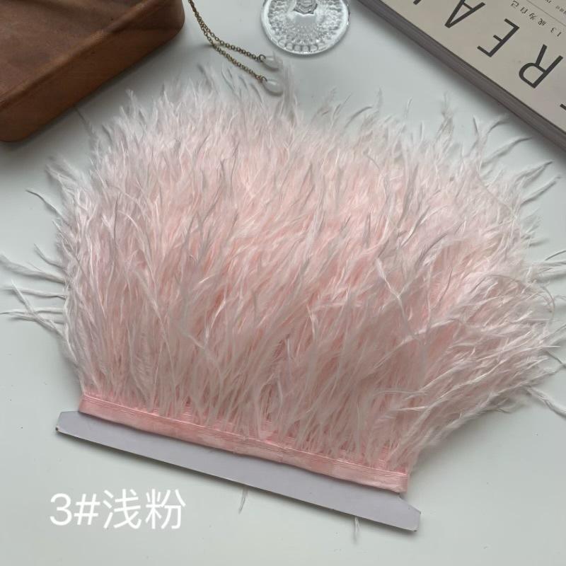 Ostrich Hair Cloth Edge 10-15Cm Clothing Accessories Diy Skirt Decoration Dress Neckline Cuffs Feathers
