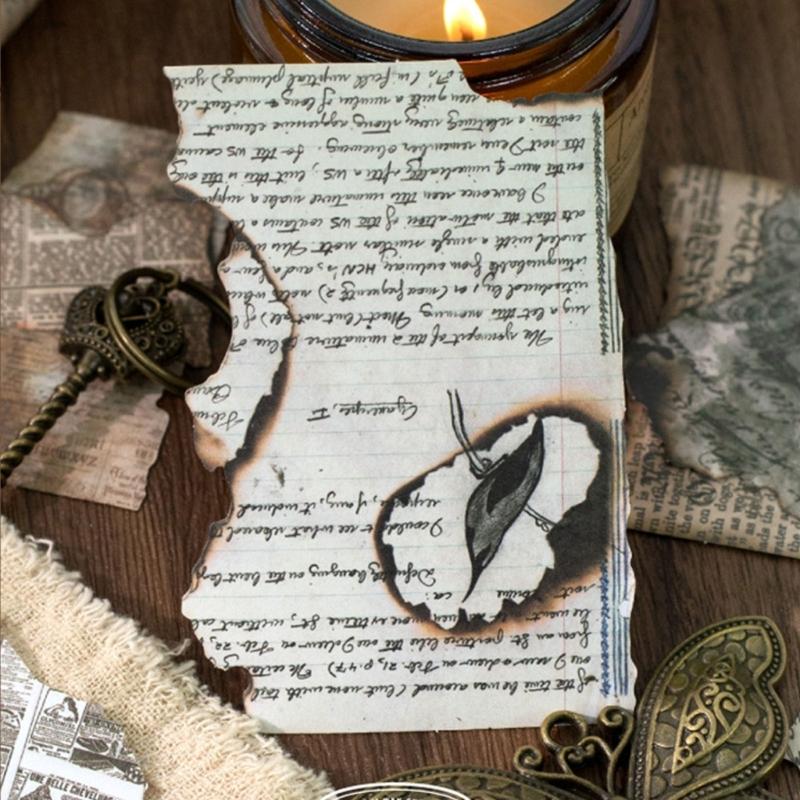 15Sheets Antique Paper Sticker Decorative Scrapbooking Sticker For Notebook Journals Card Making Craft Embellishments