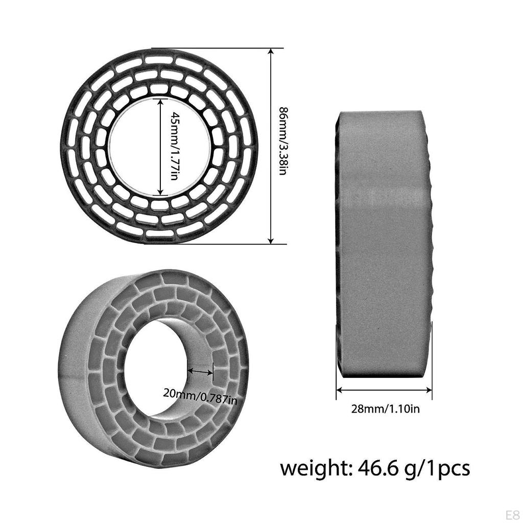 4Pcs Tire Inserts for 1/10 RC Crawler Trucks 1 10 Scale Accessories, Replaces 1:10 Car Part