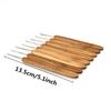 8Pcs Bamboo Crochet Hooks Set Small Lace Crochet Needles 1.0-2.75mm Knitting Needles Handle Weave Yarn Sewing Tools
