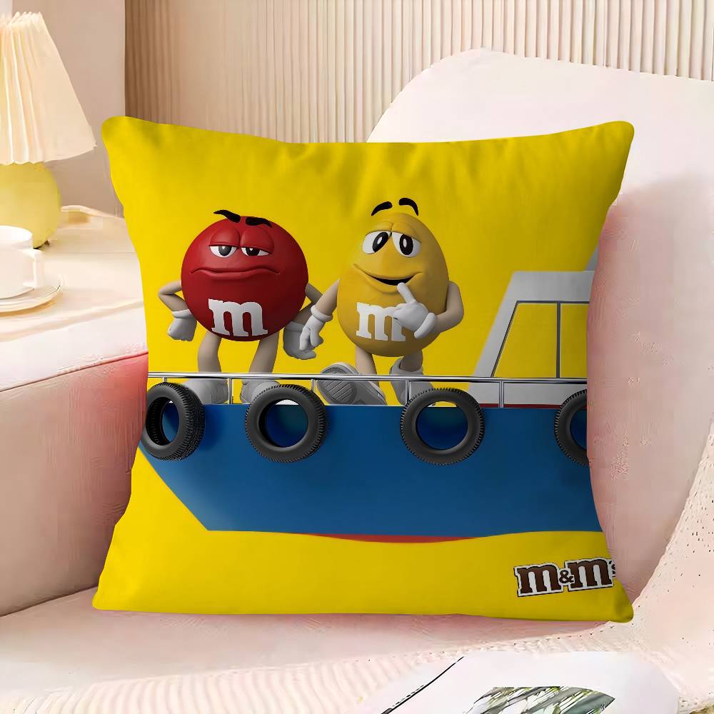 

M-Ms C-Chocolate Pillow Case Pillowcase Ultra Soft Skin Friendly Fabric Cloud Like Comfort 16x16Inch