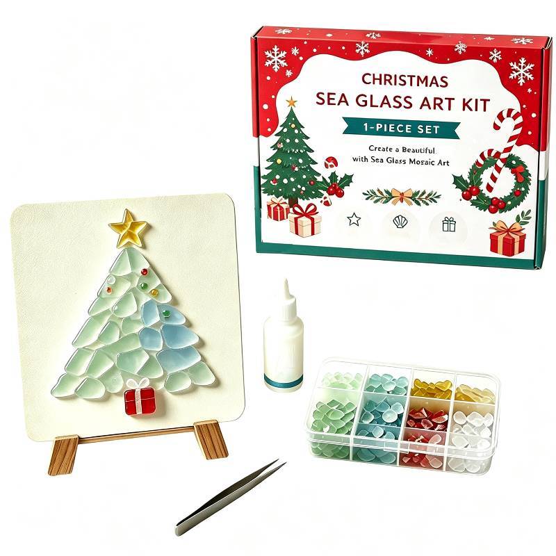 Kit Vita Marina e Natale con Creature Marine Acriliche Artigianali per Arredamento Casa e Regalo