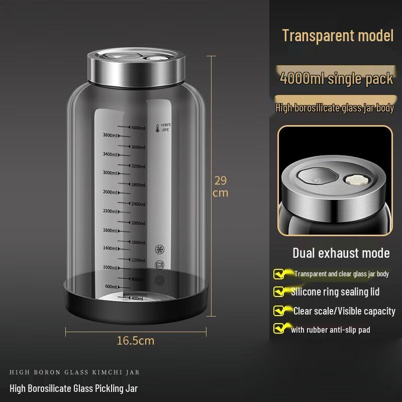 4000ml Transparent PP Refrigerator Storage Box