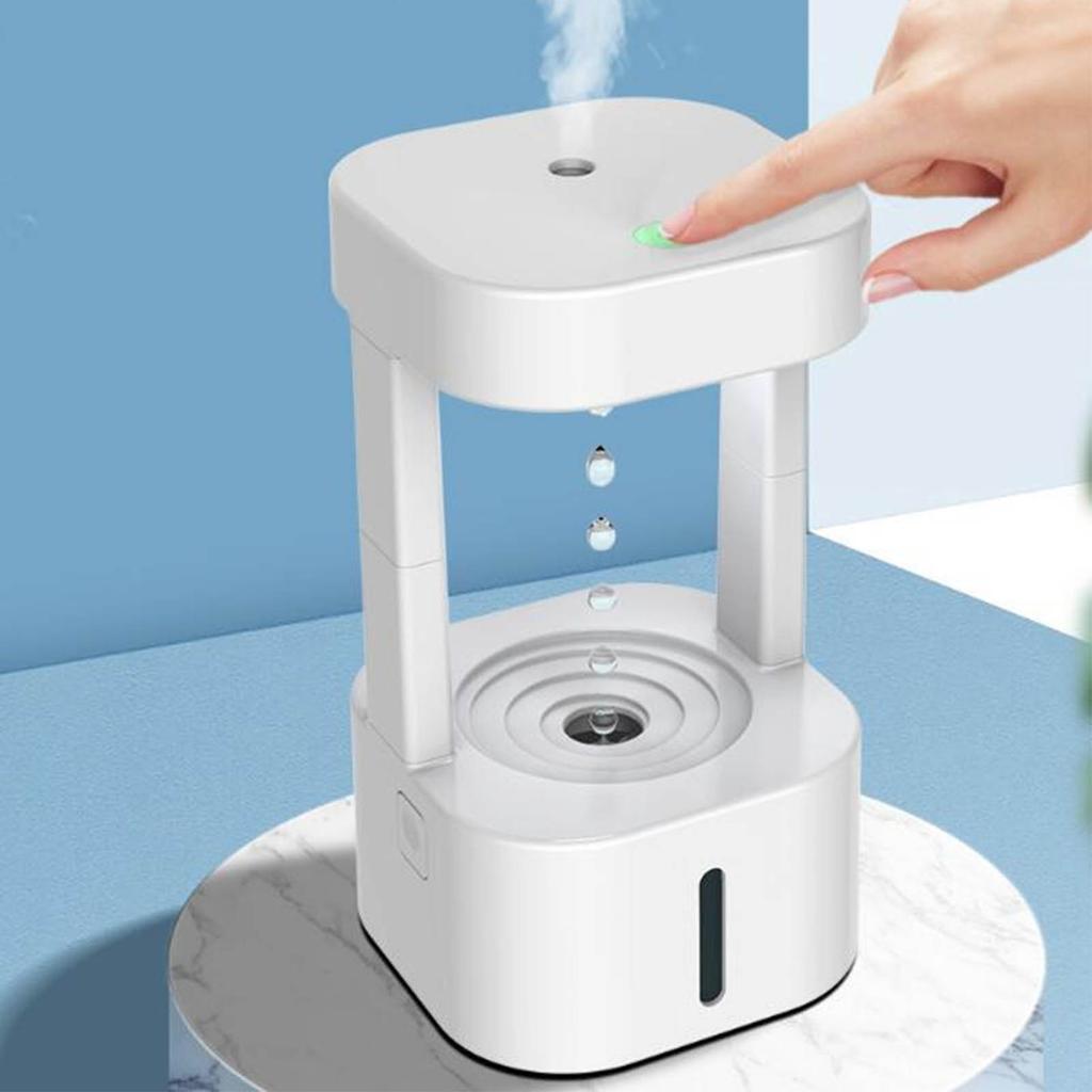 Umidificatoare cu ceață pentru uz casnic, liniștit, 580 ml, antigravitație, picături de apă, umidificator, dormitor, birou, cameră