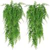 Persian Rattan Artificial Hanging Fern Vine Wall Decor