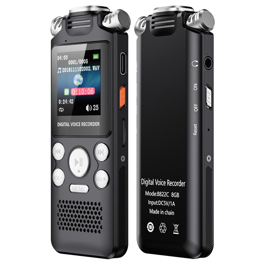 Digital Sound Recorder High Sensitivity Microphone PCM Sound Quality Voice Recorder Pen 360 degrees  Dual Microphones