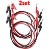 Red Black Alligator Clips Banana Plug Test Leads Double-ended Crocodile Test Clips Cable Lead Connector Multimeter Measure Tool