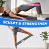 5PCS Color Coded Loop Bands Latex Resistance Loop Bands Portable Resistance Bands Set  Leg Workout