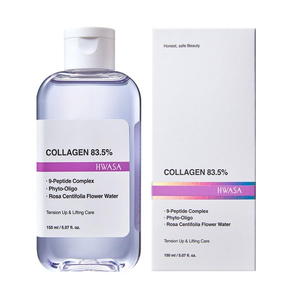 HWASA Fermented Collagen 83.5% High Content Low Molecular Elasticity Wrinkle Care Toner, 150ml, 3 Packs