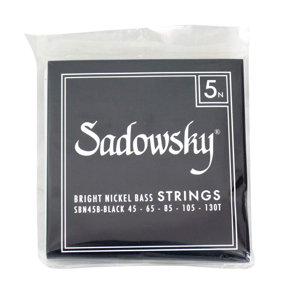 

Sadowsky Black Label Bass SBN45B Black Strings, Nickel, 5-String, 045-130