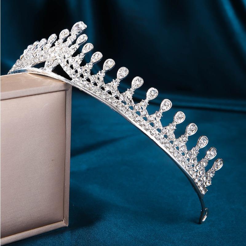 Korean Wedding Hair Accessories Luxury Festival Performance Dress Versatile Photography  Rhinestone Headband  Hair Crown