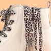 Leopard Prints Shoe Laces Polyester Shoe Laces 120cm Long Flat Shoelaces for Adults Kids Trainers Sneakers Running Shoes