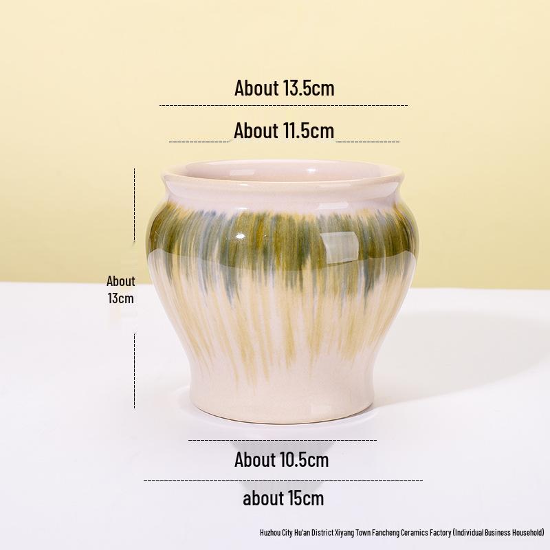 Luxuriöser Keramik-Übertopf im europäischen Stil für Phalaenopsis-Orchideen, für Balkon oder Wohnzimmer