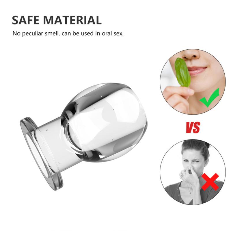 Flexible Glue Hollow Anal  Plug Massager Dilator Erotic Intimate Adult Sex Toys Masturbation