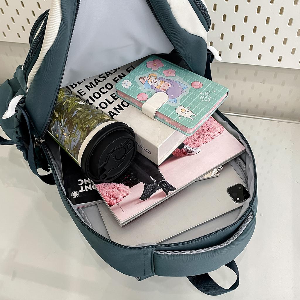 Schoolbag Japanese ins New Second Dimensional Yuan Fresh Sweet Cute Cartoon Backpack Junior High School Student Casual Lightweight Backpack