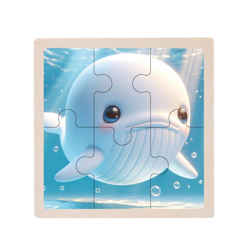 Wooden Educational Jigsaw Puzzle for Toddlers, Ages 1-5