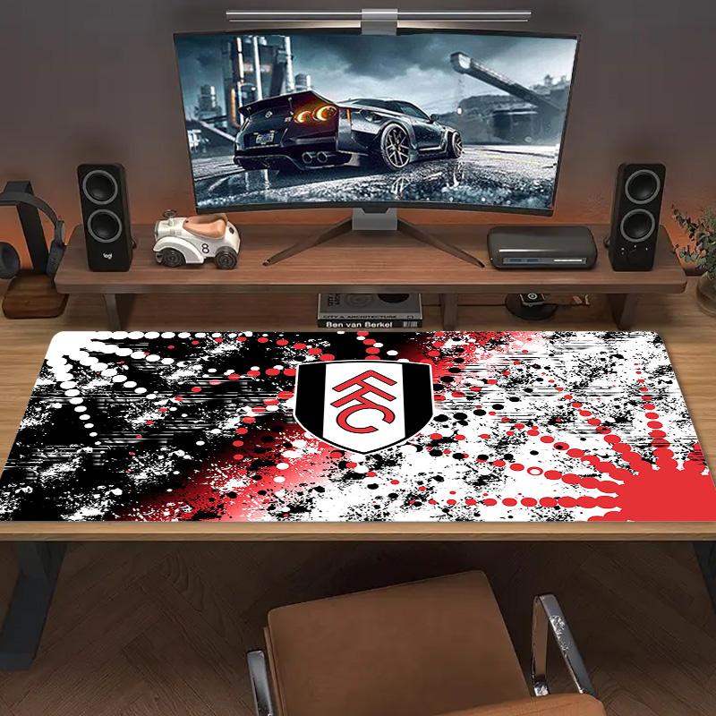 Fulham FC Farbiges Mauspads Großes Gaming-Tischkissen Rutschfestes Laptop-Tablet Großes Mauspads XXL Matte Mini-PC Spielmatte Mit Verriegeltem Rand
