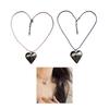 Y2K Style Heart Pendant Necklace Heart Pendant Choker Love Necklace Pendant Neck Jewelry for Nightclubs and Parties