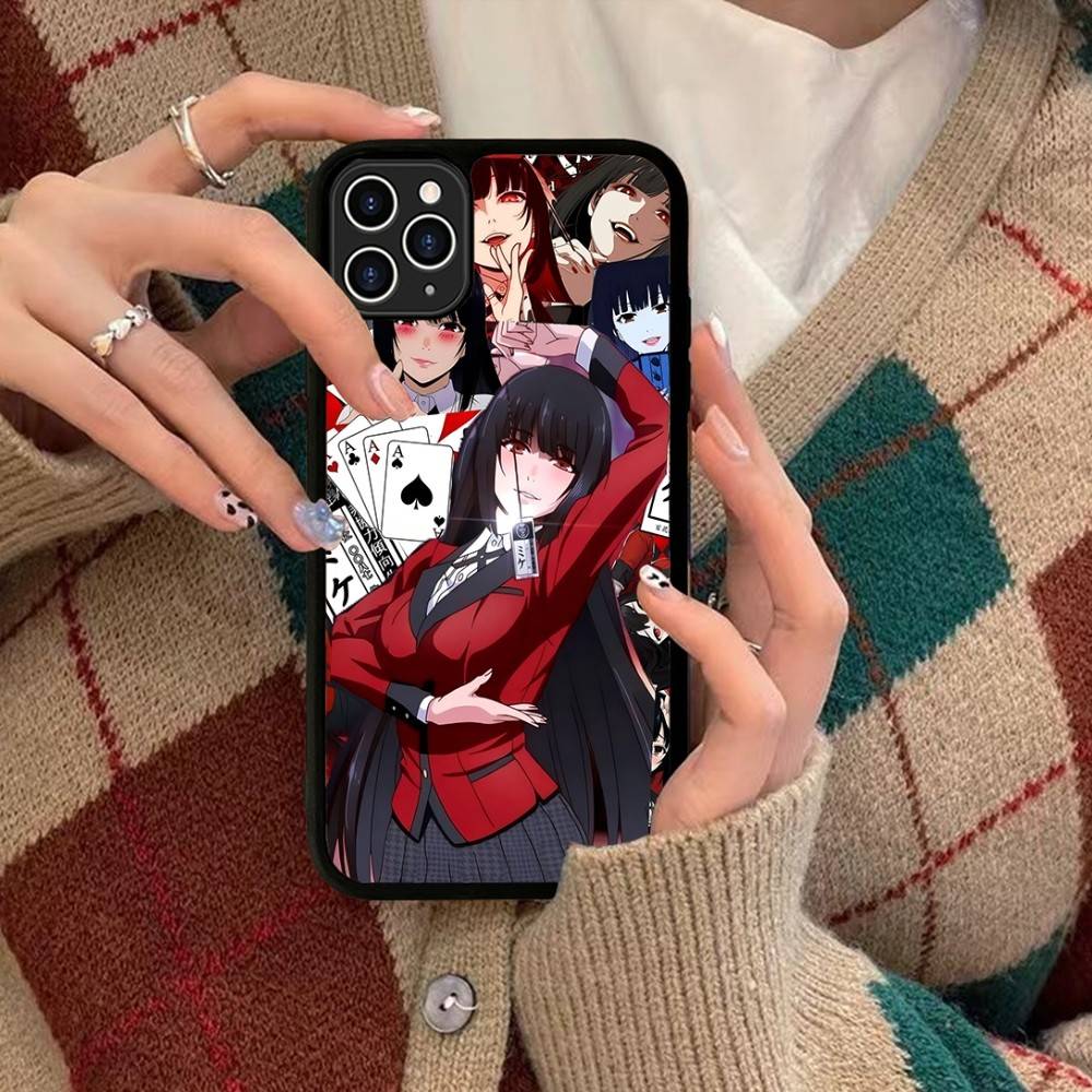 Anime Kakegurui Jabami Yumeko Phone Case Silicone PC+TPU For For IPhone 11 12 13 14 15 16 Plus Pro Max Cover