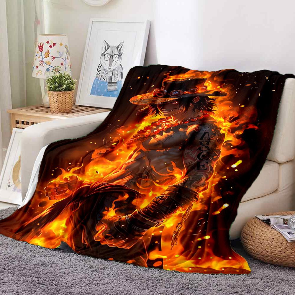 Flame Warrior Flannel Blanket Throw Blanket Soft Warm Sofa Bed Camping home Decor Unique Christmas Gift C9261756