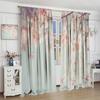 Cherry Blossom Curtains Japanese Landscape Tree Nature Spring Bedroom Living Room Window Trim Sets Panels Curtain Polyester Perfect For