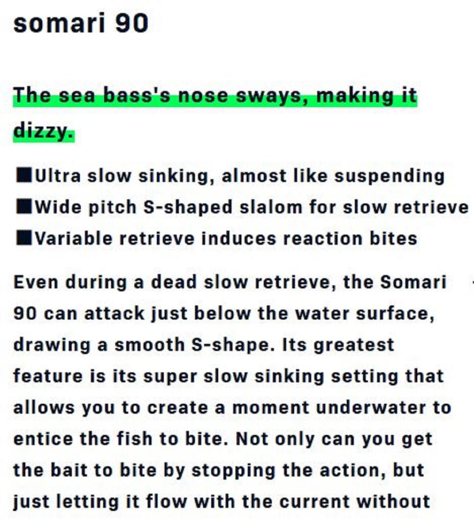 Ima Somari 90 Sinking Lure 015 (5682)