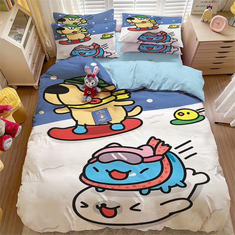Cartoon Capoo Bedding Set Cute Bugcat Capoo Duvet Cover best Gifts Children Bedroom Quilt Cover Boy Girl Bed