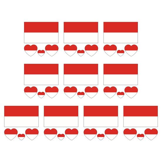 

10 шт. наклейки для лица, не вызывающие раздражения, водонепроницаемые, бумажные, флаг страны, временные поддельные татуировки для лица, принадлежности для вечеринок L