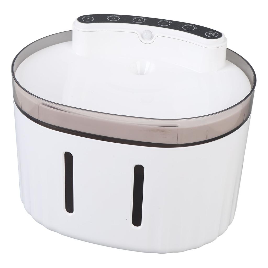 2L Wireless Pet Fountain Quiet Self Circulating Filtration Rechargeable Plastic Automatic Cat Water Fountain for Indoor Cats