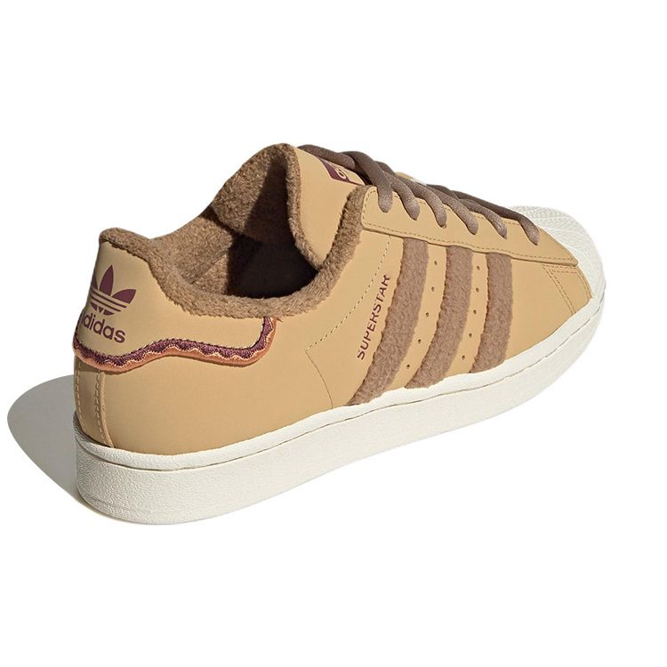 Adidas Originals Superstar Leather Comfortable Durable Lightweight Low-Top Sneakers Women Sneakers Desert-Yellow GY2526