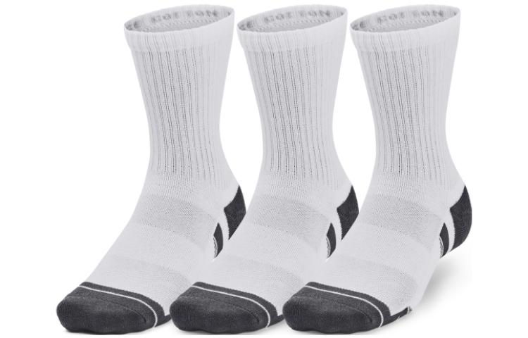 Under Armour Unisex Crew Socks 1379530-100 L