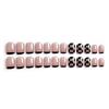 24-Piece French Style Detachable Nail Art Set with Stickers