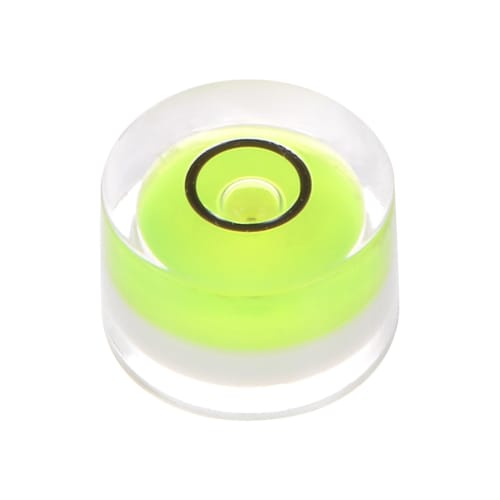 uxcell Round Bubble Level, 12x7.5mm, Mini Circular Bullseye Level for Camera Tripods, Telescopes, Workshops, Turntables, and Picture Frames, Green