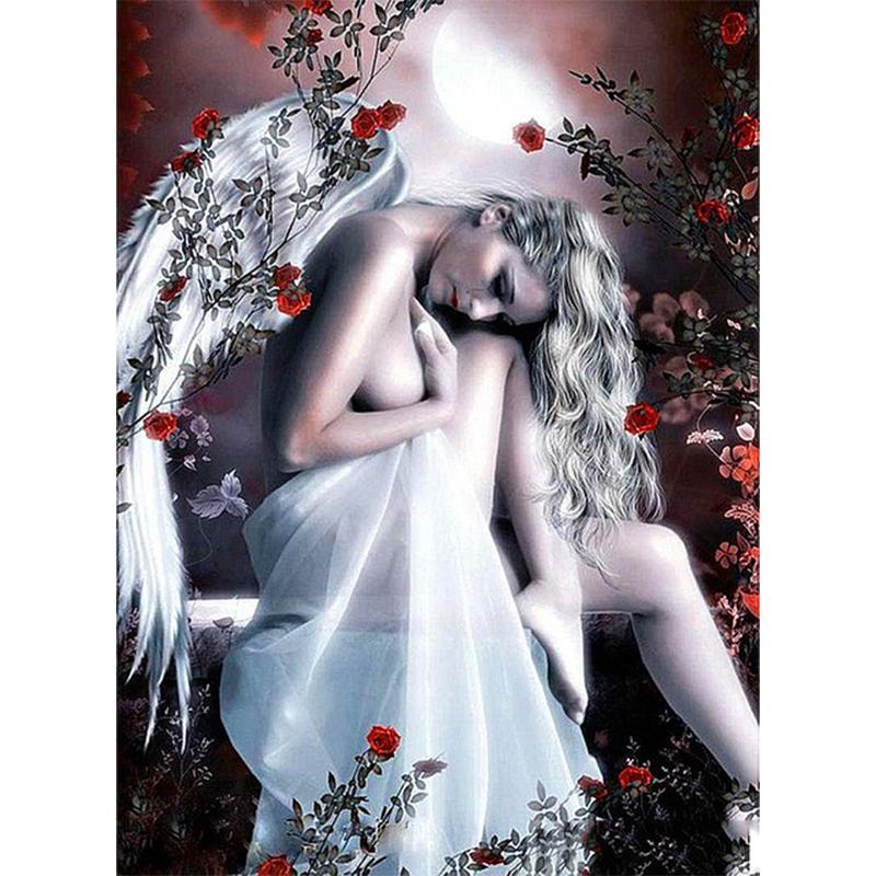 Angels And Demons Paint 5D Arts And Crafts For Adult Diamond Painting Art Full Kit Figure Abstract Jewel Cross Stitch