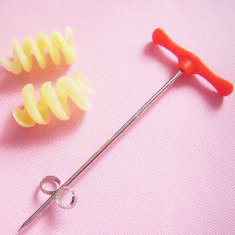 Compact Potato Spiral Cutter With Manual Roller And Sharp Stainless Steel Blades For Kitchen Use