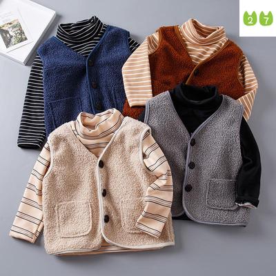 Kinderen Berber Fleece Vest Baby Vest Jongens en Meisjes Fleece Vest Warm Vest Verdikt
