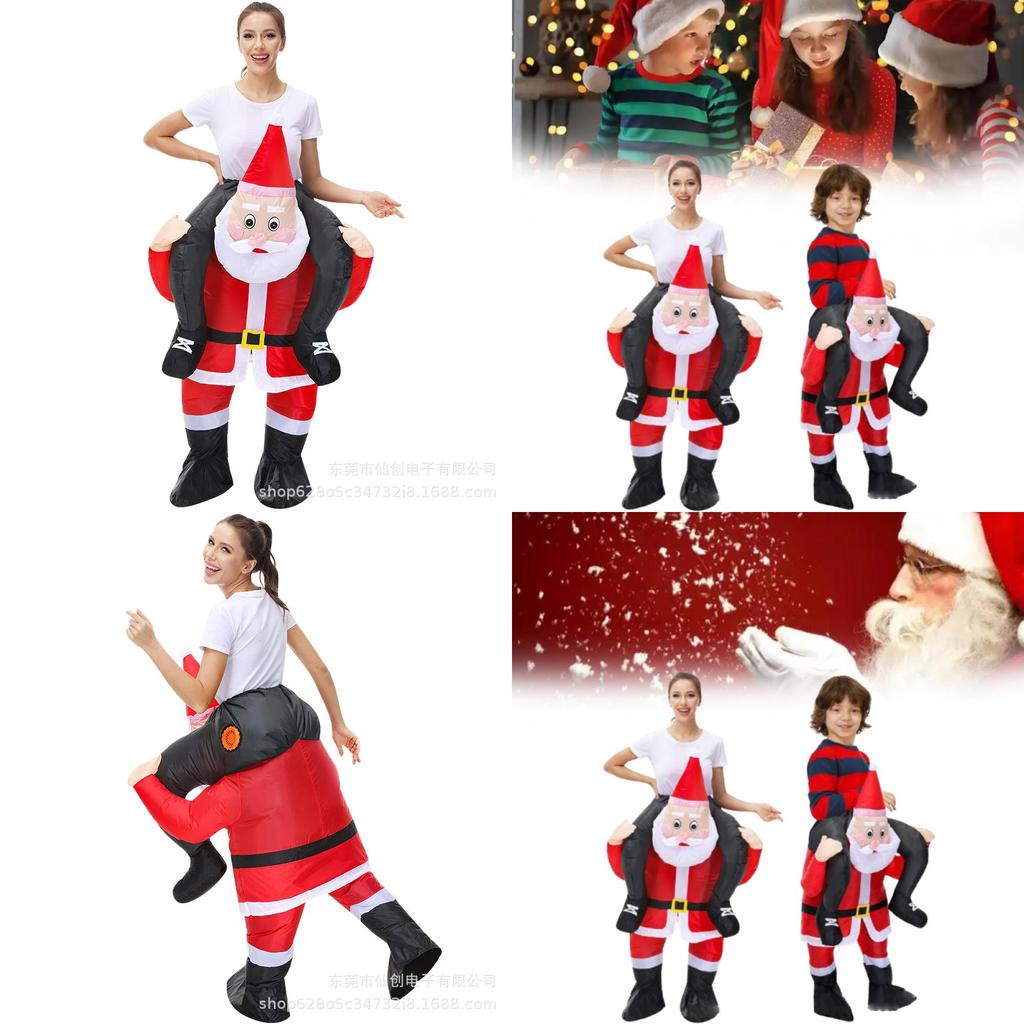 Christmas Santa Claus Inflatable Costume For Holiday Parties Adults Kids