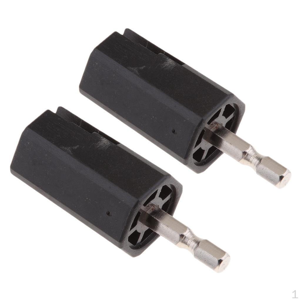 2PCS Winder Removal Drill Heads Instrument Repair Tools Accessory Black