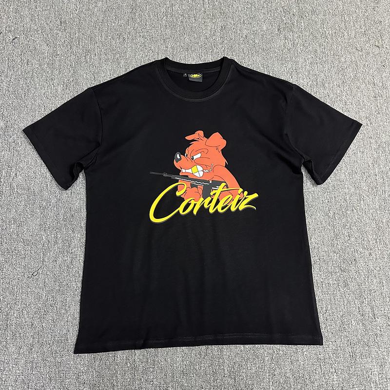 Corteiz Alcatraz Series T-shirts for Men and Women, Short-sleeve Short Sleeve with Lettered Logo Print Crew Neck Loose Casual T-shirt