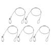 High Strength Safety Cable Pack of 5/10 for Stage Lighting and Industrial Use 3x700mm Stainless Steel Rope